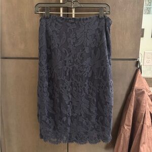 Ann Taylor Blue Pencil Skirt Knee-length for Cocktail